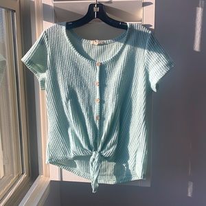 PIE IN THE SKY Soft Blue Shirt ~ Medium : NAME A PRICE AND I WILL AGREE
